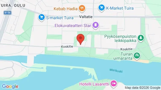 Apartments for rent i Oulu - kort over placeringen