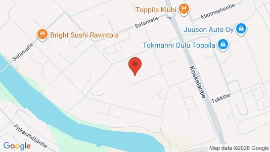 Apartments for rent i Oulu - kort over placeringen