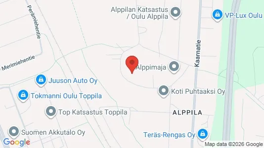 Apartments for rent i Oulu - kort over placeringen