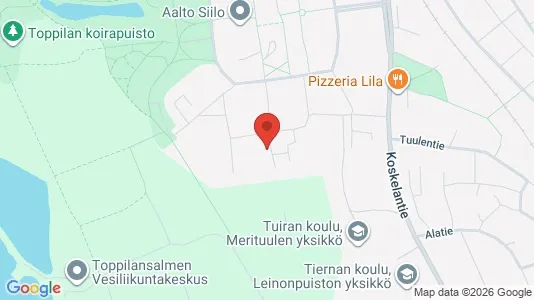 Apartments for rent i Oulu - kort over placeringen