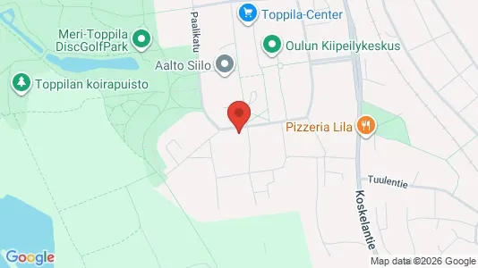 Apartments for rent i Oulu - kort over placeringen