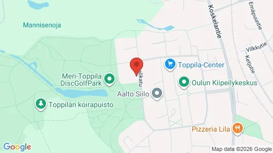 Apartments for rent i Oulu - kort over placeringen