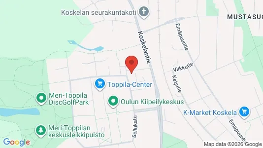 Apartments for rent i Oulu - kort over placeringen
