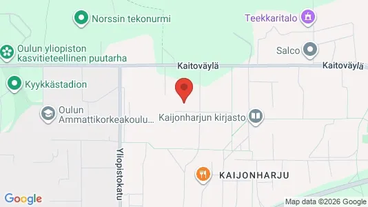 Apartments for rent i Oulu - kort over placeringen