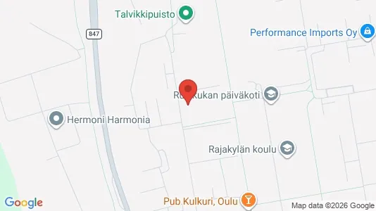 Apartments for rent i Oulu - kort over placeringen