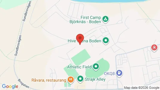 Apartments for rent i Boden - kort over placeringen