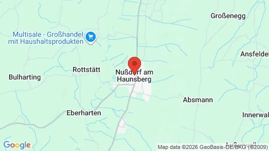 Apartments for rent i Nußdorf am Haunsberg - kort over placeringen