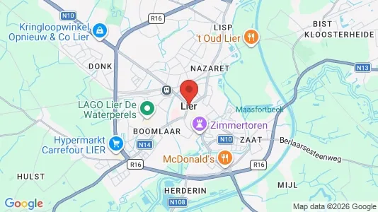 Apartments for rent i Lille - kort over placeringen