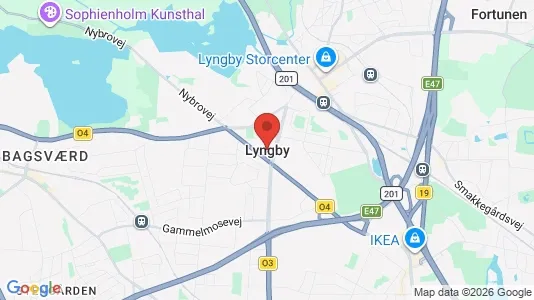 Houses for rent i Kongens Lyngby - kort over placeringen