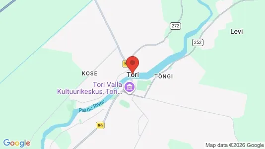 Apartments for rent i Tori - kort over placeringen
