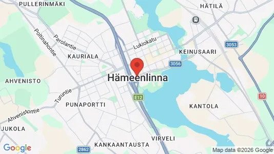 Houses for rent i Hämeenlinna - kort over placeringen