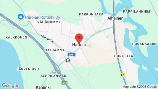 Houses for rent i Hattula - kort over placeringen