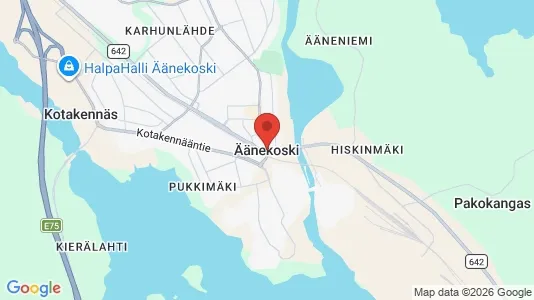 Houses for rent i Äänekoski - kort over placeringen