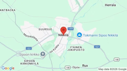 Houses for rent i Sipoo - kort over placeringen