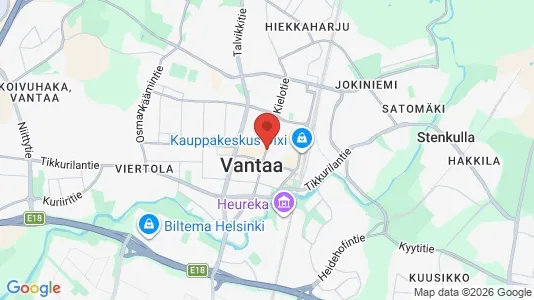 Houses for rent i Vantaa - kort over placeringen