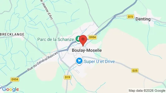 Apartments for rent i Forbach-Boulay-Moselle - kort over placeringen