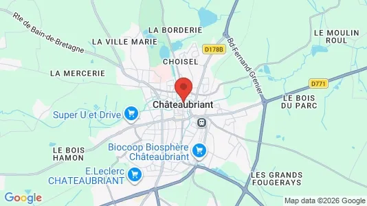 Apartments for rent i Châteaubriant-Ancenis - kort over placeringen