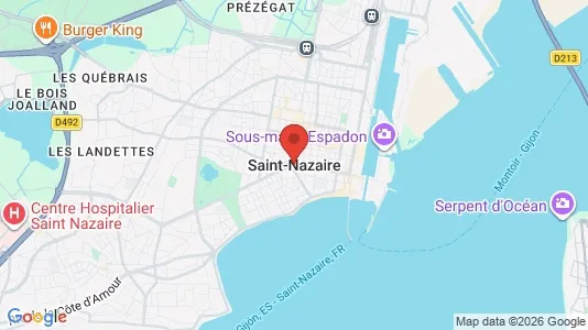 Apartments for rent i Saint-Nazaire - kort over placeringen