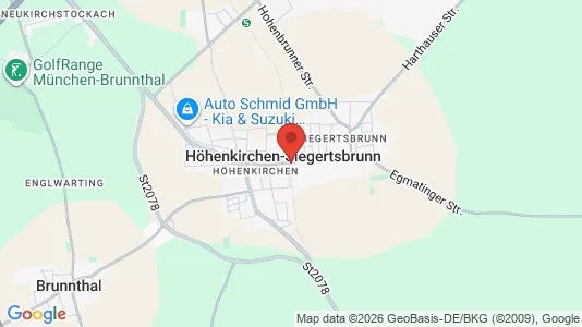 Houses for rent i Höhenkirchen-Siegertsbrunn - kort over placeringen