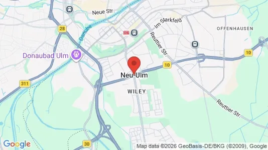 Apartments for rent i Neu-Ulm - kort over placeringen