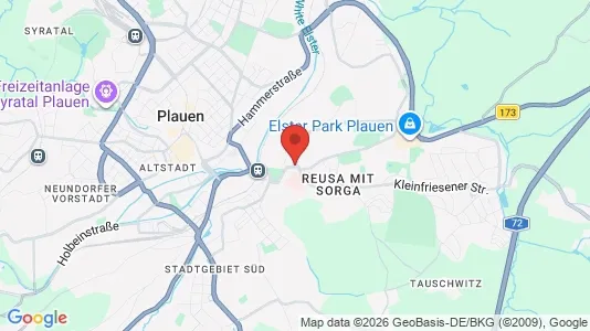 Apartments for rent i Vogtlandkreis - kort over placeringen