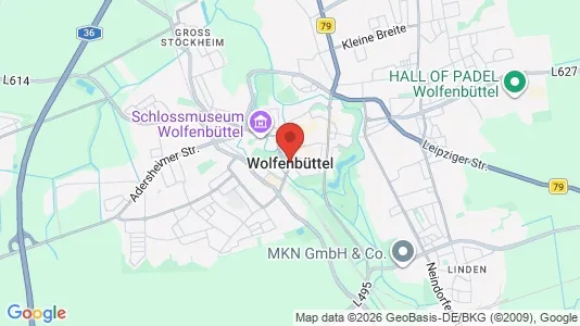 Apartments for rent i Wolfenbüttel - kort over placeringen