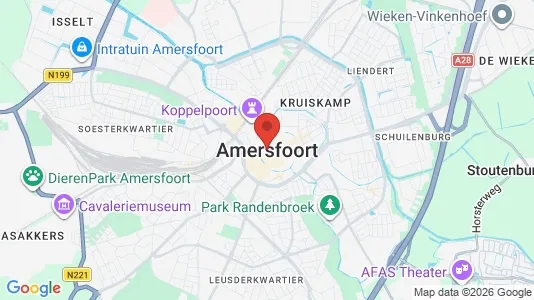 Houses for rent i Amersfoort - kort over placeringen