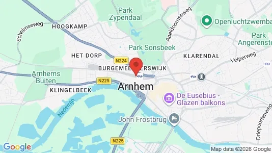 Apartments for rent i Arnhem - kort over placeringen