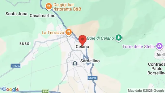 Apartments for rent i Celano - kort over placeringen