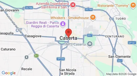 Apartments for rent i Caserta - kort over placeringen
