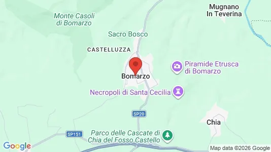 Apartments for rent i Bomarzo - kort over placeringen
