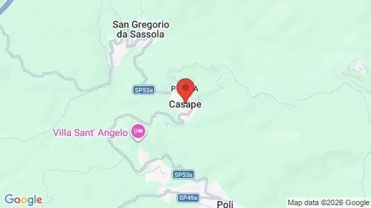 Apartments for rent i Casape - kort over placeringen