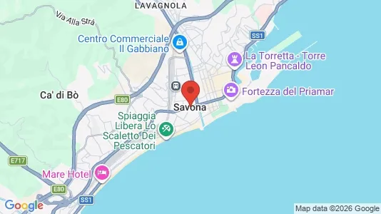 Apartments for rent i Savona - kort over placeringen