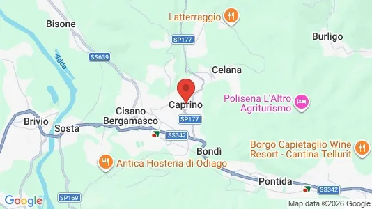 Apartments for rent i Caprino Bergamasco - kort over placeringen