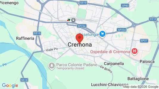 Apartments for rent i Cremona - kort over placeringen