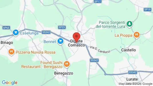 Apartments for rent i Olgiate Comasco - kort over placeringen