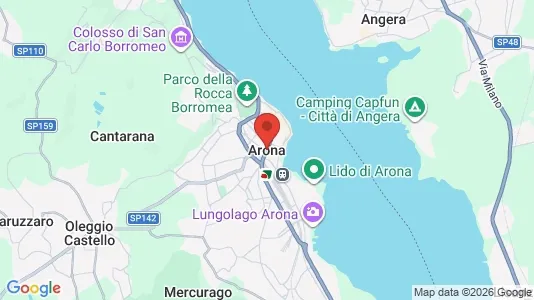 Apartments for rent i Arona - kort over placeringen