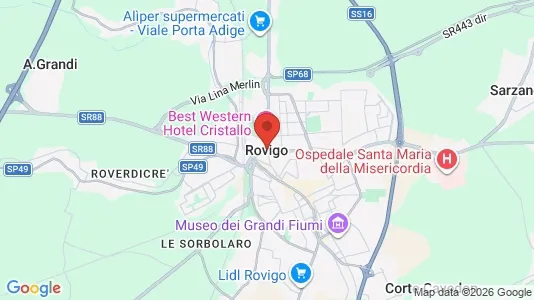 Apartments for rent i Rovigo - kort over placeringen