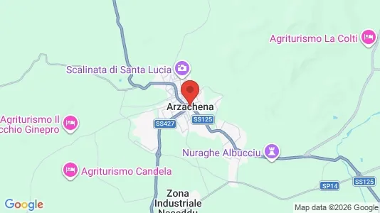 Apartments for rent i Arzachena - kort over placeringen
