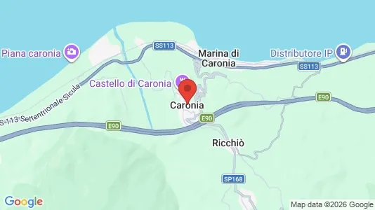 Apartments for rent i Caronia - kort over placeringen