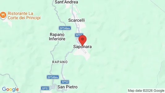 Apartments for rent i Saponara - kort over placeringen