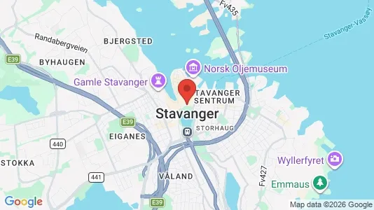 Rooms for rent i Stavanger - kort over placeringen