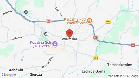 Apartments for rent i Wielicki - kort over placeringen