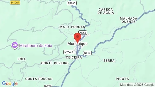 Apartments for rent i Monchique - kort over placeringen