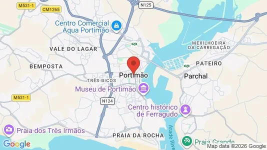 Apartments for rent i Portimão - kort over placeringen
