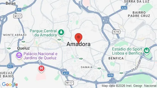 Apartments for rent i Amadora - kort over placeringen