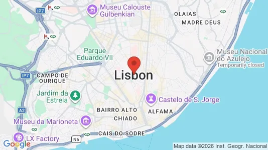 Apartments for rent i Lisboa Santa Clara - kort over placeringen