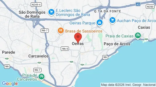 Apartments for rent i Oeiras - kort over placeringen