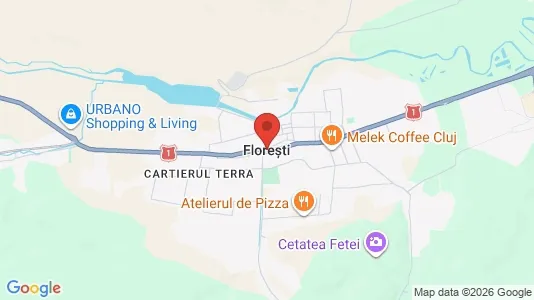 Apartments for rent i Floreşti - kort over placeringen