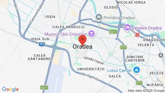 Apartments for rent i Oradea - kort over placeringen